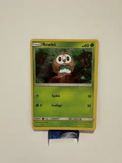 Pokemon TCG Rowlet 1/12 Holo McDonald's 2017 Promo Set LP - Image 1
