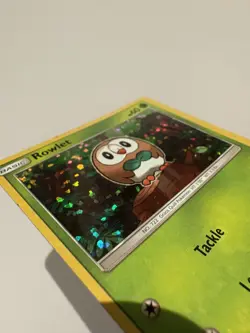 Pokemon TCG Rowlet 1/12 Holo McDonald's 2017 Promo Set LP - Image 3