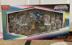Pokemon Prismatic Evolutions Lucario Ex Tyranitar Ex Premium Collection - Image 1