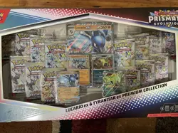 Pokemon Prismatic Evolutions Lucario Ex Tyranitar Ex Premium Collection - Image 3