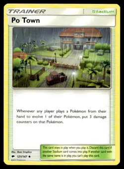 Po Town SM - Burning Shadows 121/147 MP Pokemon TCG | Buy 10 Get 10 Free - Image 1