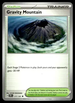 Gravity Mountain SV08: Surging Sparks 177/191 MP Pokemon TCG | Buy 10 Get 10 Fre - Image 1