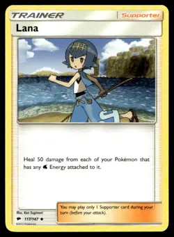 Lana SM - Burning Shadows 117/147 MP Pokemon TCG | Buy 10 Get 10 Free - Image 1