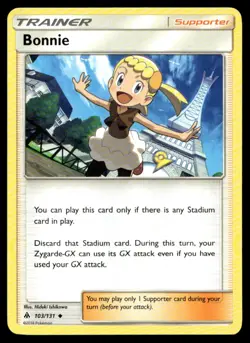 Bonnie SM - Forbidden Light 103/131 MP Pokemon TCG | Buy 10 Get 10 Free - Image 1