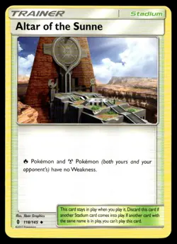 Altar of the Sunne SM - Guardians Rising 118/145 MP Pokemon TCG | Buy 10 Get 10 - Image 1