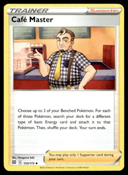 Cafe Master SWSH09: Brilliant Stars 133/172 MP Pokemon TCG | Buy 10 Get 10 Free - Image 1