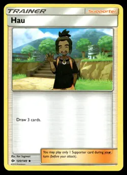 Hau SM Base Set 120/149 MP Pokemon TCG | Buy 10 Get 10 Free - Image 1