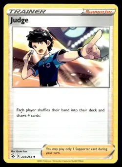 Judge SWSH08: Fusion Strike 235/264 MP Pokemon TCG | Buy 10 Get 10 Free - Image 1
