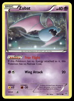 Zubat (53) Plasma Storm 53/135 MP Pokemon TCG | Buy 10 Get 10 Free - Image 1