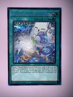 Yugioh Floowandereeze and the Advent of Adventure MP23-EN032 Secret Rare 1st NM - Image 1