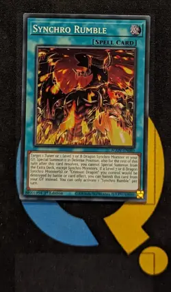 AGOV-EN060 Synchro Rumble Super Rare 1st Edition YuGiOh - Image 1