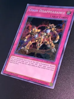 Yugioh! Card TCG Chain Disappearance LCKC-EN094 1st edition Secret Rare Holo NM - Image 2