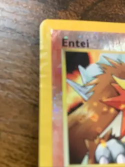 Pokemon TCG Entei Black Star Promos Holo Card Wizards of the Coast heavy play - Image 3