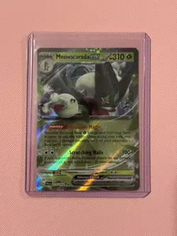 Pokemon Paldea Evolved Holo Rare Card Meowscarada EX 15/193 Near Mint Condition - Image 1