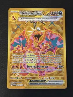 Pokemon Card TCG Charizard EX Obsidian Flames Gold Hyper Rare 228/197 - Image 1