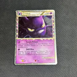 Crobat Prime 84/95 HGSS Unleashed Pokemon Card Holo Foil Rare MP/HP - Image 1