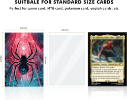 100 MTG Card Sleeves with 100 Inner Sleeve, Textured Back Art Sleeves, Fit Stand - Image 3