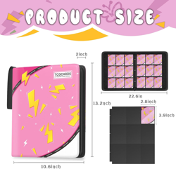 Trading Card Binder 9 Pocket，Card Binder 900 Pockets Card Book Holder Cards with - Image 2