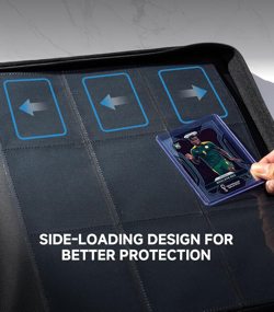 Toploader Card Binder 9 Pocket,324-Card Trading Card Album-Premium PU Zipper Har - Image 5