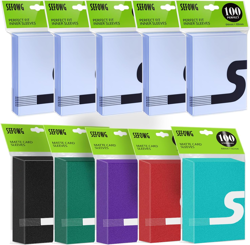 500Ct MTG Card Sleeves & 500Ct Perfect Fit Sleeves, 5 Colors MTG Matte Sleeve, T - Image 1
