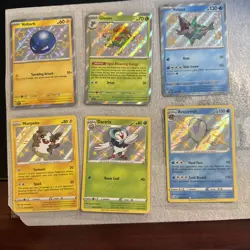 Pokemon Baby Shiny 6 Card Lot Voltorb Morpeko Gloom Dartrix Veluza Arctovish - Image 1