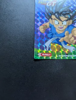Dragon Ball GT Goku Sticker Card Collectible Used - Image 2