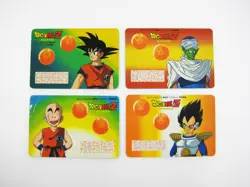 Dragon Ball Z Bandai 1990 Minor Card Set Includes Four Used - Image 1