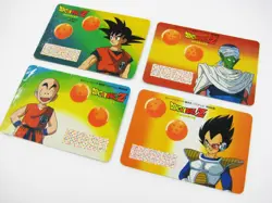 Dragon Ball Z Bandai 1990 Minor Card Set Includes Four Used - Image 2