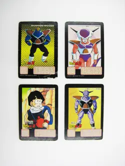 Dragon Ball Z Bandai 1990 Minor Card Set Includes Four Used - Image 3