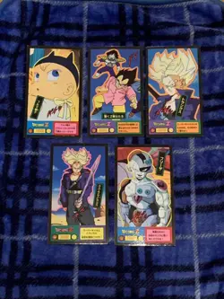 Dragon Ball Z Card Gas Set 5 Pieces Good Conditionused - Image 1