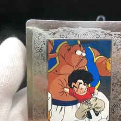 Dragon Ball Z Krillin Carddass Platinum Silver Foil Card PC03 Used - Image 2