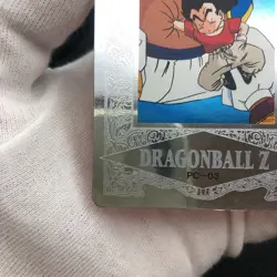 Dragon Ball Z Krillin Carddass Platinum Silver Foil Card PC03 Used - Image 4