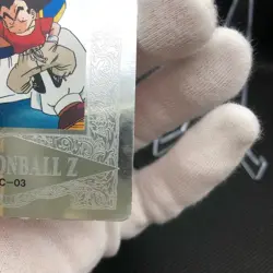 Dragon Ball Z Krillin Carddass Platinum Silver Foil Card PC03 Used - Image 5
