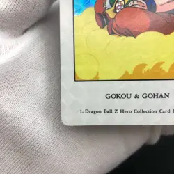 Dragon Ball Z Hero Collection 1 Son Goku Son Gohan Card Used B Plus - Image 4
