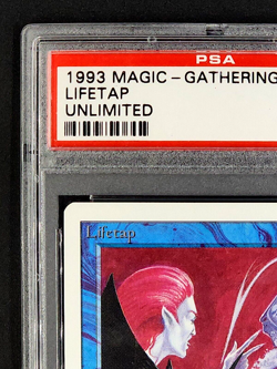 1993 MtG Magic the Gathering Unlimited LifeTap Uncommon PSA 9 Mint Only 4 Higher - Image 5