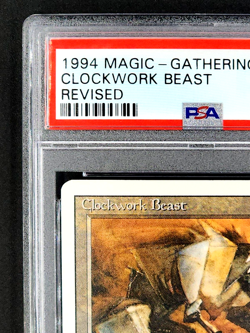 1994 MtG Magic the Gathering Revised Clockwork Beast PSA 9 Only 6 Graded Higher - Image 5