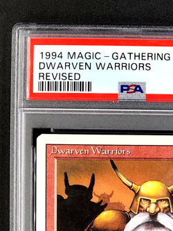 1994 MtG Magic the Gathering Revised Dwarven Warriors Red PSA 9 *Only 14 Higher* - Image 5