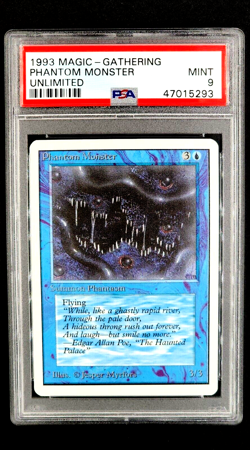 1993 MtG Magic the Gathering Unlimited Phantom Monster PSA 9 Mint POP 7 - Image 1