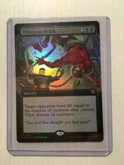 MTG Villainous Wrath Foil EXTENDED ART-NM/M- Marvel's Spider-Man #0259 - Image 3