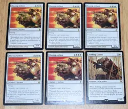MTG 6x Rare White Creature BLAZING ARCHON & STALKING LEONIN - Image 1