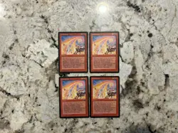 Mtg Pyrokinesis x4 - Magic the Gathering Pyrokinesis Playset Played-Hp - Image 1