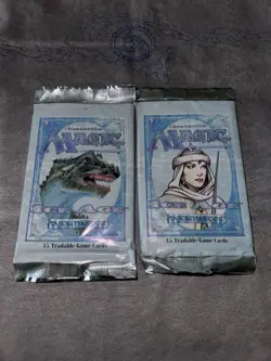 MTG 2 ICE AGE Factory Sealed Booster Packs from Box - 2 Packs Magic - English - Image 1