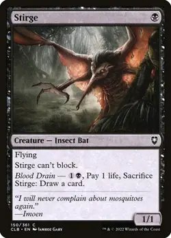 (1x FOIL) STIRGE - CL: Baldur's Gate - MTG Magic the Gathering Card - Image 1