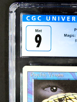 1994 MtG Magic the Gathering Revised Psychic Venom Blue Graded CGC 9 Mint - Image 4