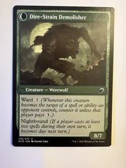 x1 Burly Breaker /Dire-Strain Demolisher MID MTG 174/277 Magic UNCOMMON M/NM - Image 2
