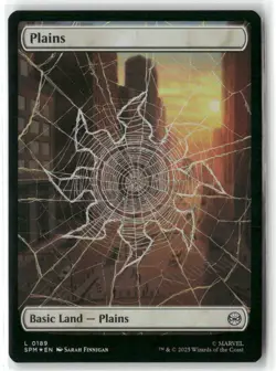 Plains (0189) Marvel's Spider-Man Foil MTG - Image 1