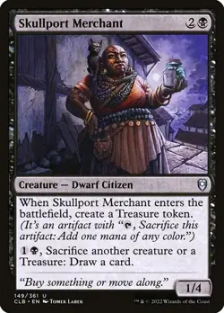 (3x FOIL) SKULLPORT MERCHANT - CL: Baldur's Gate - MTG Magic the Gathering Card - Image 1