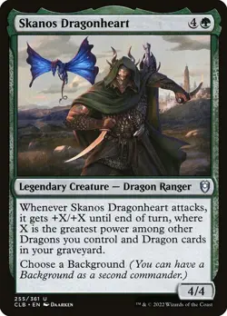 (1x FOIL) SKANOS DRAGONHEART - CL: Baldur's Gate - MTG Magic the Gathering Card - Image 1