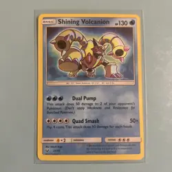 Shining Volcanion - Pokemon Card #52 - Shiny Holo Legends Rare - MINT PACK FRESH - Image 1