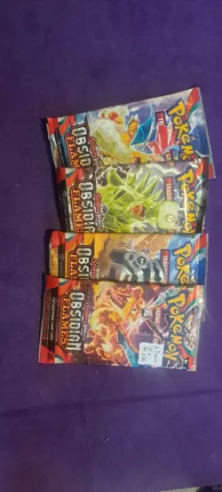 Pokemon Obsidian Flames Sealed Booster Packs (X4) -Pack Art Set - New & Sealed - Image 1